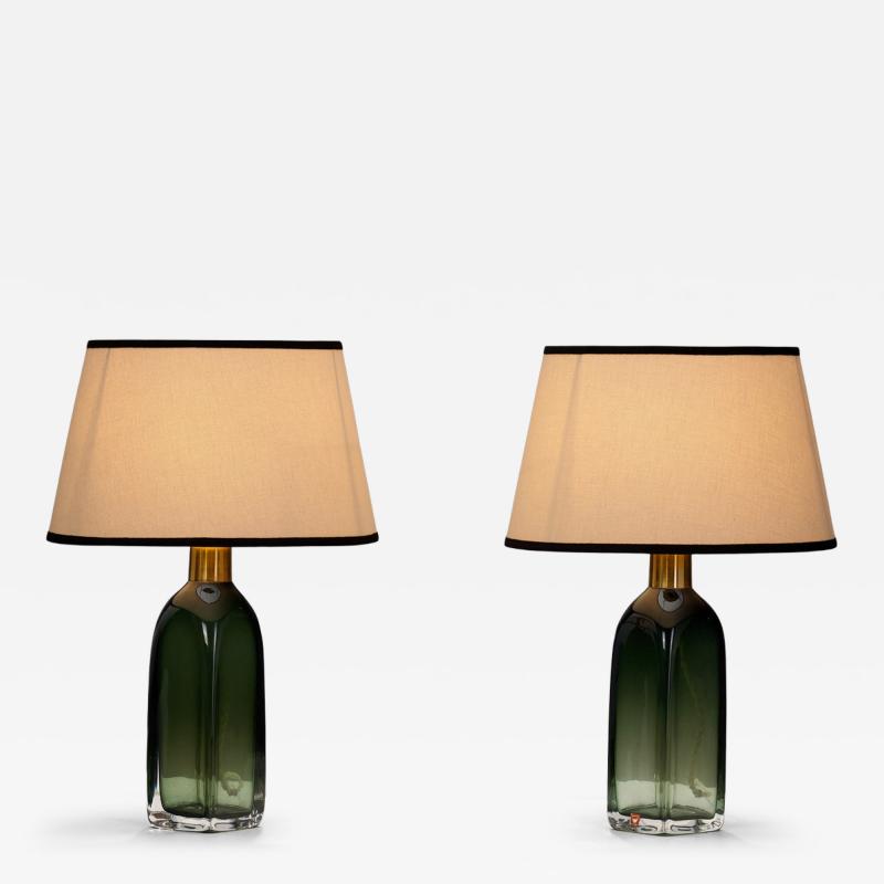 Carl Fagerlund Table Lamps by Carl Fagerlund for Orrefors Sweden 20th Century