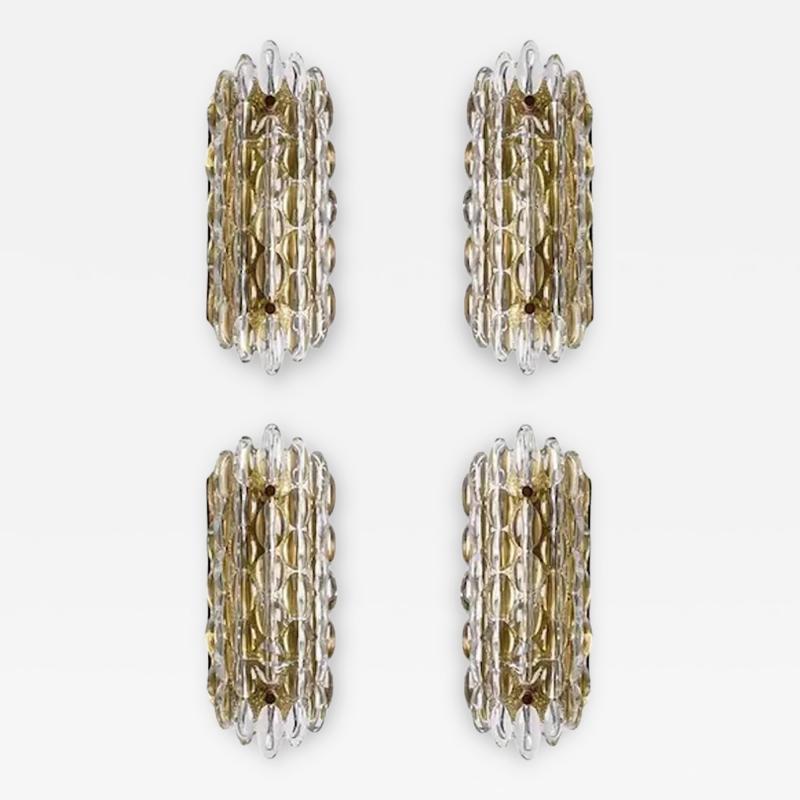 Carl Fagerlund Wall Lights by Carl Fagerlund for Orrefors Sweden 1970s