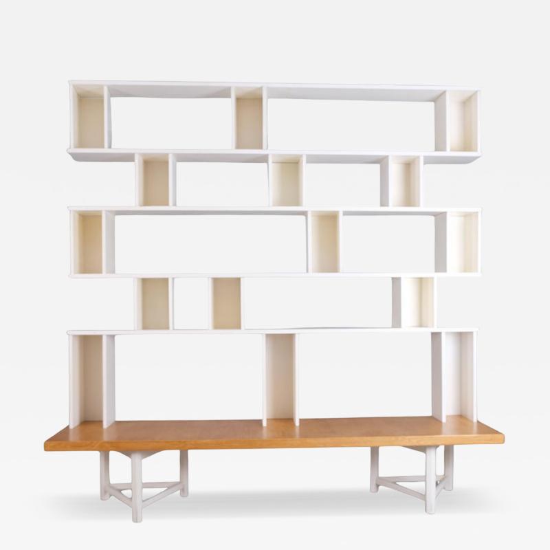 Carl Gustav Hiort af Orn s Carl Gustaf Hiort af Orn s Carl Gustaf Hiort af Orn s White V lipala Modular Shelf Unit HMN 1960s