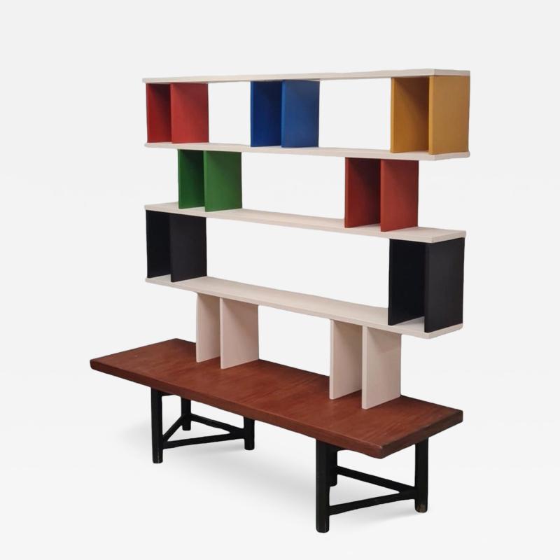 Carl Gustav Hiort af Orn s Carl Gustaf Hiort af Orn s Colourful Carl Gustaf Hiort af Orn s V lipala Modular Shelf Unit HMN 1950s