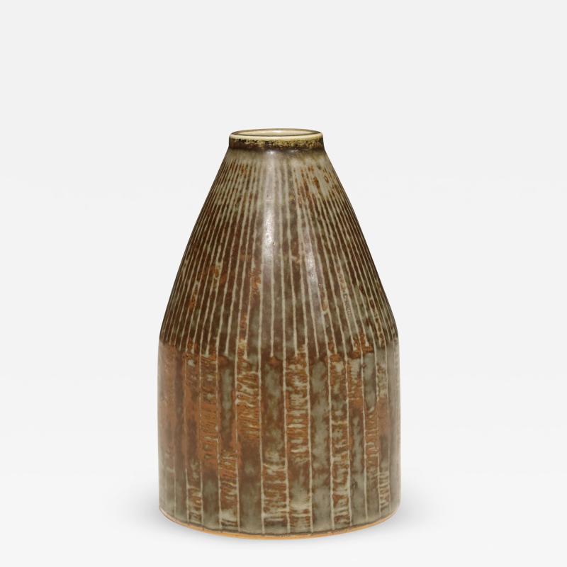 Carl Harry St lhane Carl Harry Stalhane Stoneware Vase for Rostrand Sweden