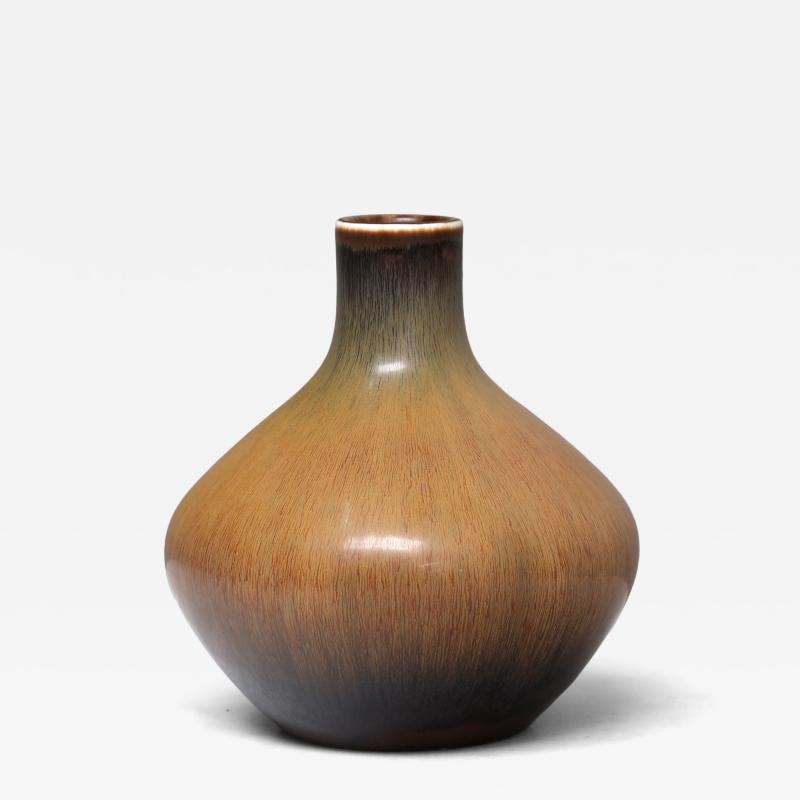 Carl Harry St lhane Rare Carl Harry St lhane Glazed Ceramic Vase in Harfur Glaze R rstrand 1950s