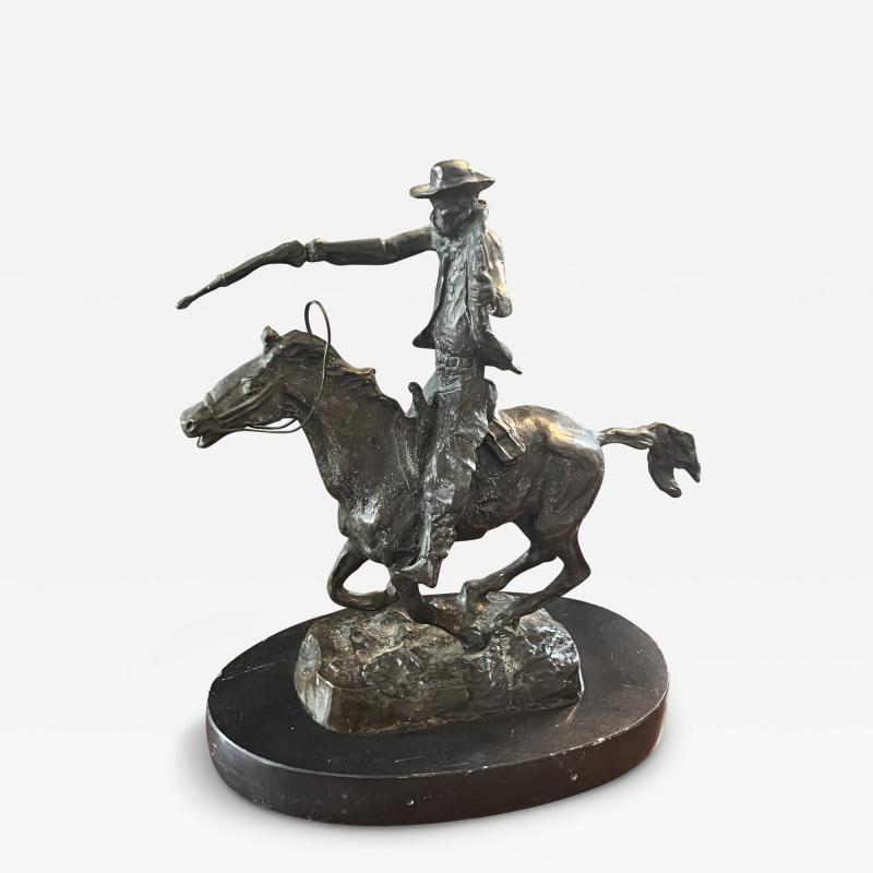 Carl Kauba FILL YOUR HANDS COWBOY AND HORSE BRONZE BY CARL KAUBA