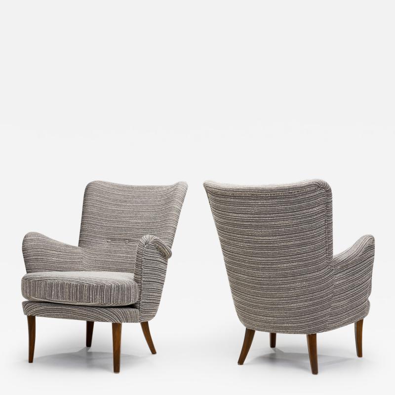 Carl Malmsten A Pair of Stora Furulid Armchairs by Carl Malmsten Sweden 1950s