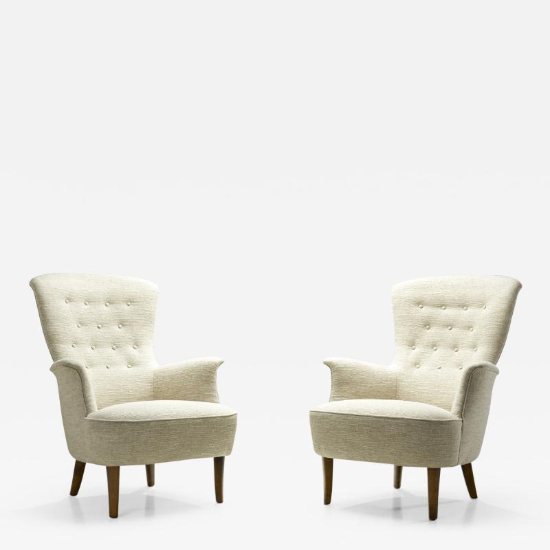 Carl Malmsten Carl Malmsten Gamla Stan Armchairs Sweden ca 1950s