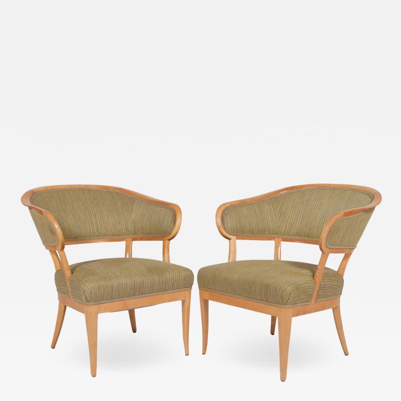 Carl Malmsten Carl Malmsten Jonas Love lounge chairs pair