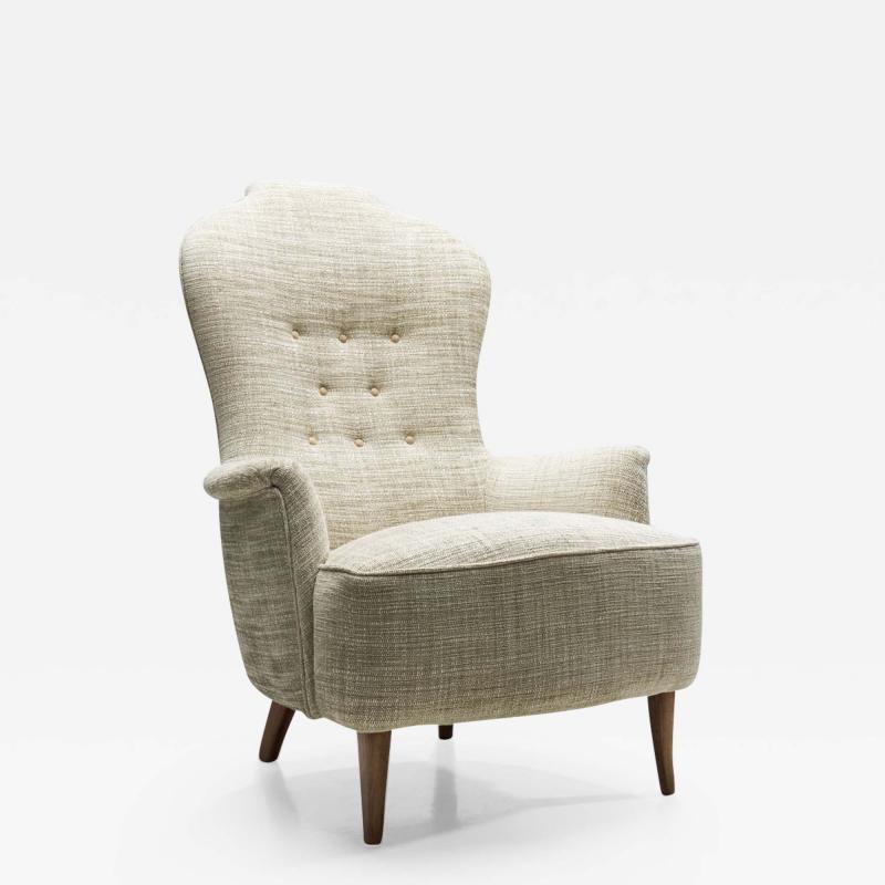 Carl Malmsten Farmor Armchair by Carl Malmsten for O H Sj gren Sweden 1956