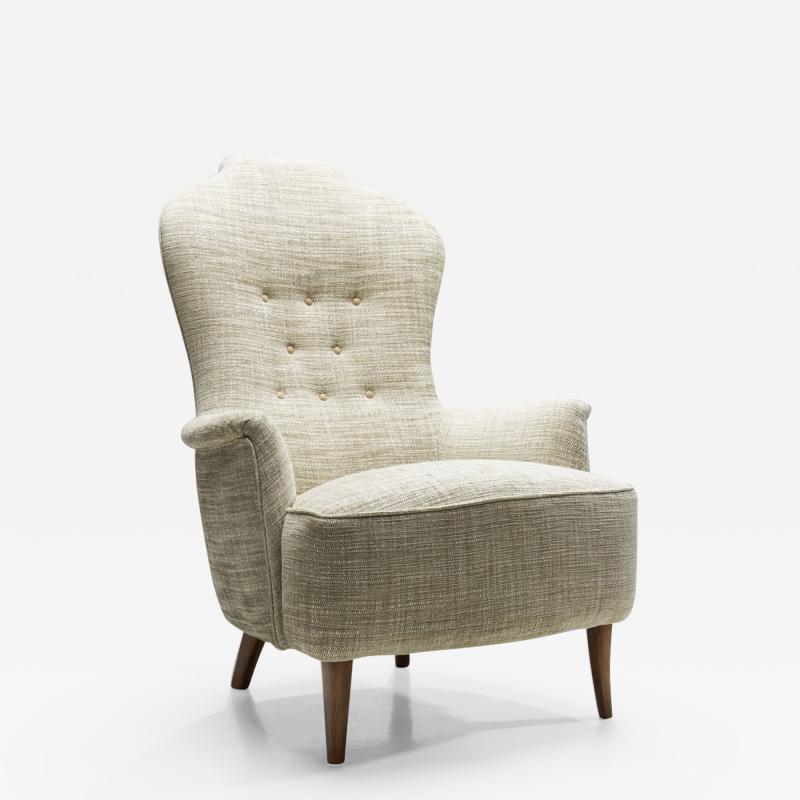 Carl Malmsten Farmor Armchair by Carl Malmsten for O H Sj gren Sweden 1956