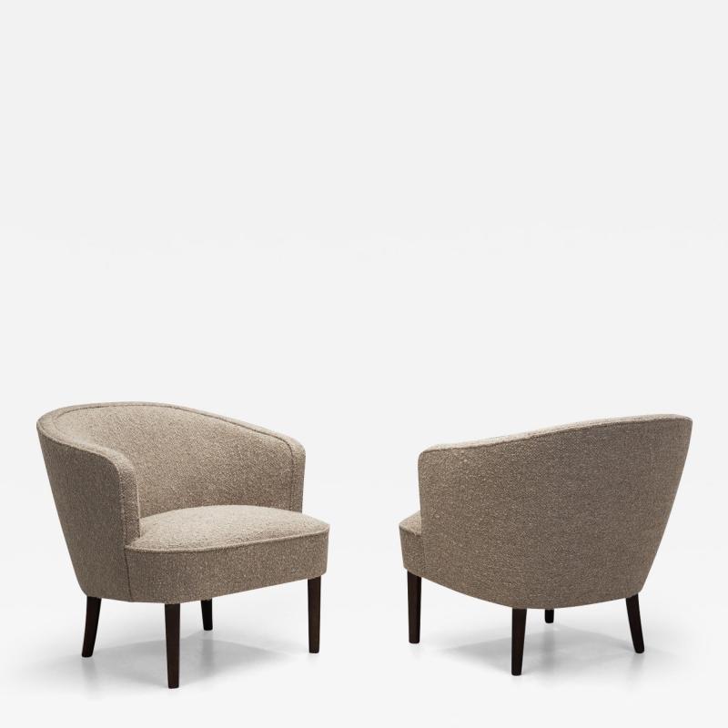 Carl Malmsten Pair of New Berlin Easy Chairs by Carl Malmsten Sweden 20th century