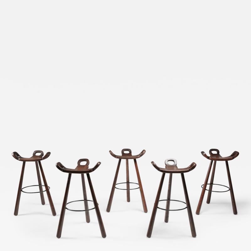 Carl Malmsten Scandinavian bar stools by Carl Malmsten 1950s