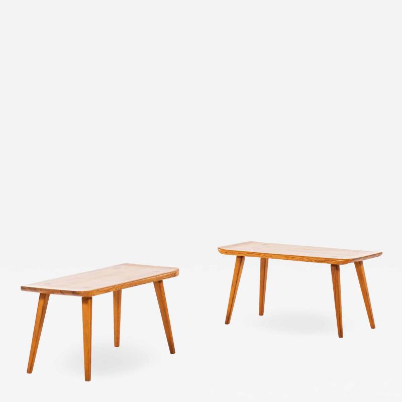 Carl Malmsten Stools Model Visings Produced by Svensk Fur