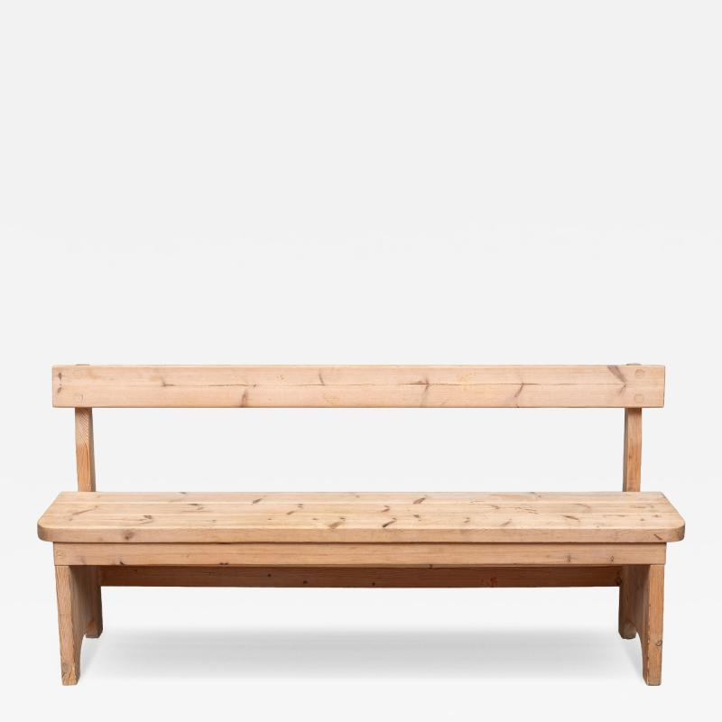 Carl Malmsten Swedish Designer Pine Bench 1970s