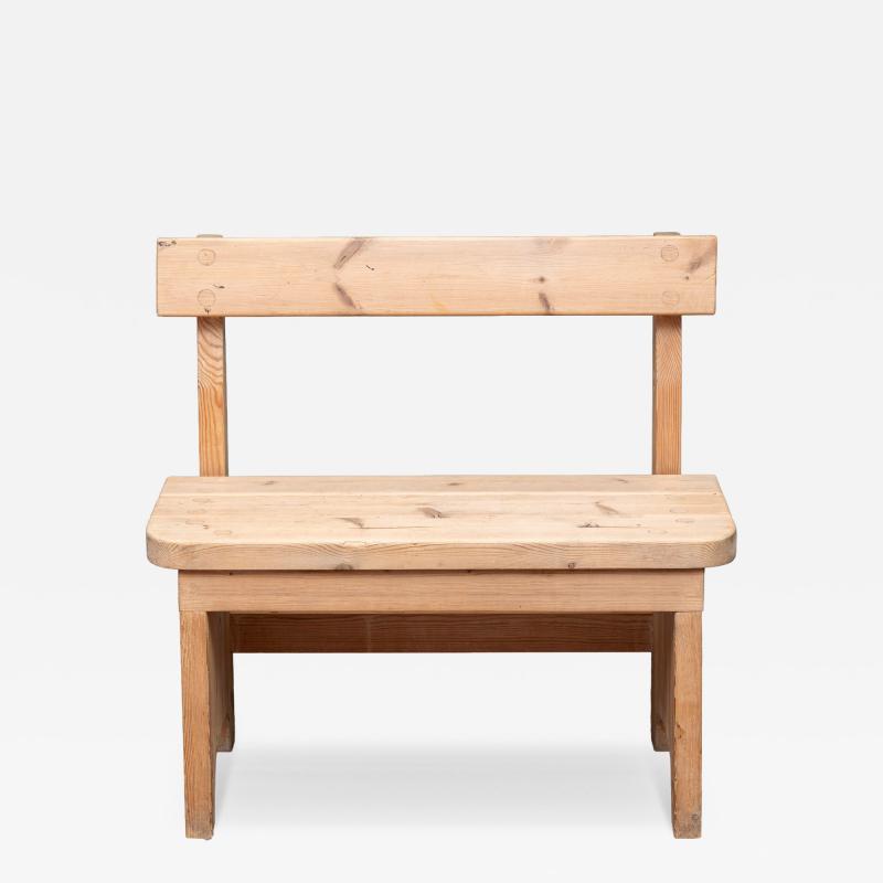 Carl Malmsten Swedish Designer Pine Bench 1970s