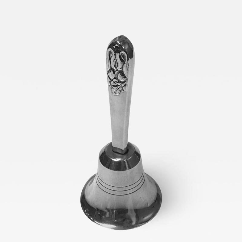 Carl Poul Petersen Sterling Hand Table Bell by Petersen Montreal C 1930 