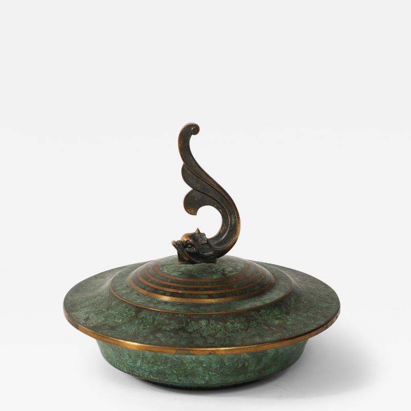 Carl Sorensen Carl Sorensen Bronze Bowl With Lid