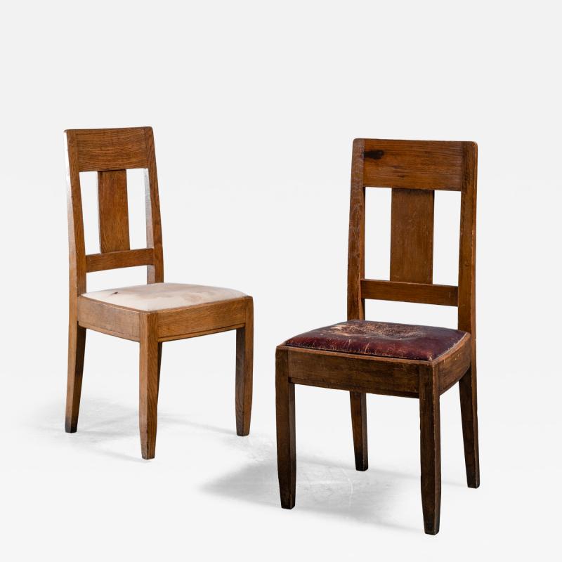 Carl Westman Pair of Carl Westman oak chairs
