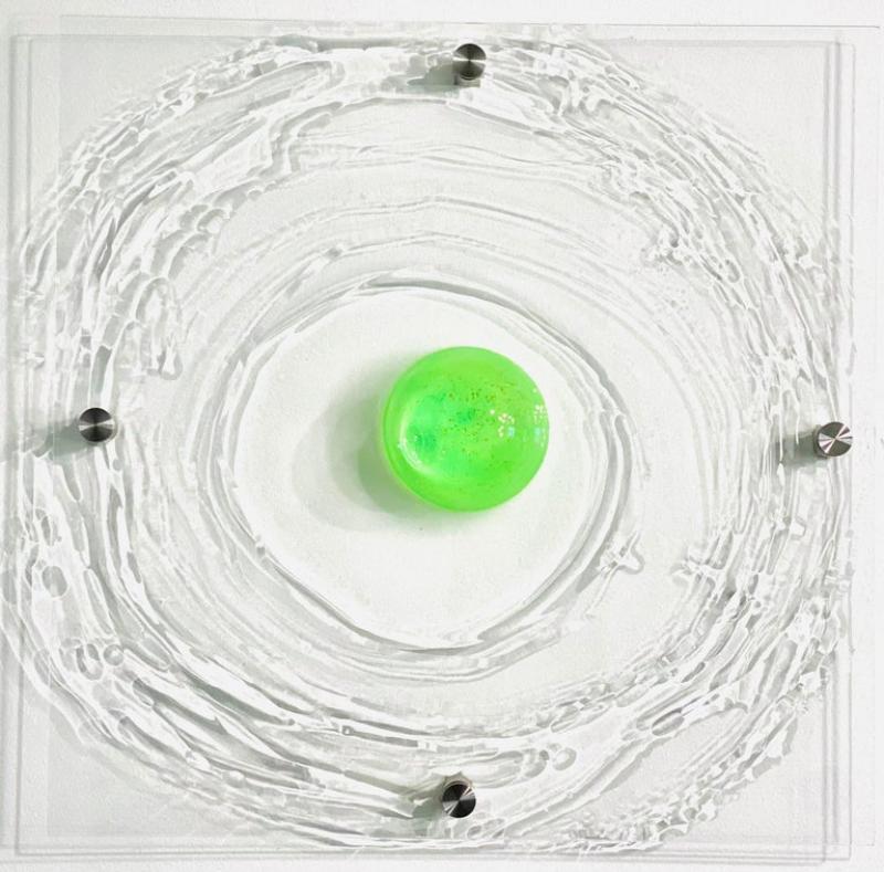 Carla Goldberg Carla Goldberg Glitter Green Cast and Poured Resin 2021