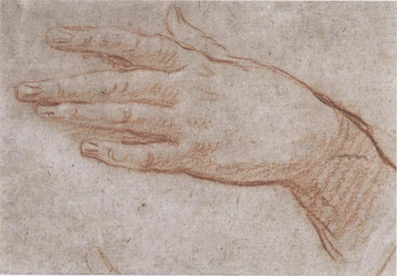 Carlo Cavaliere Maratti Study of a left hand