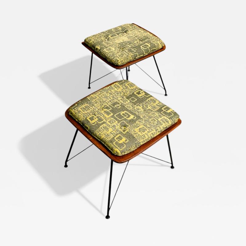 Carlo Hauner Pair of Brazilian Modern Stools Attributed to Carlo Hauner Lot 832