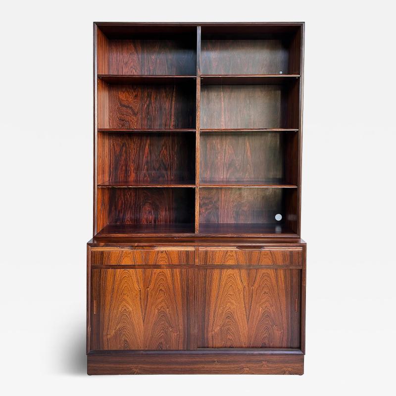 Carlo Jensen Carlo Jensen Poul Hundevad Danish Rosewood Bookcases Pair Available