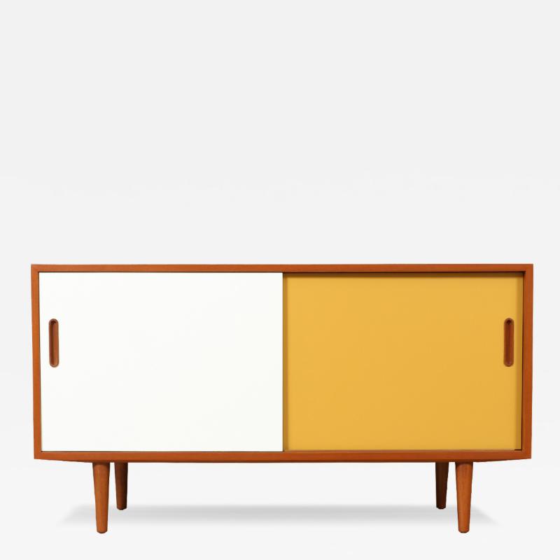 Carlo Jensen Carlo Jensen Two Tone Lacquered Teak Credenza by for Hundevad