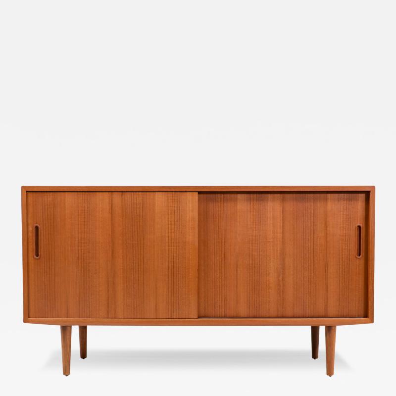 Carlo Jensen Danish Modern Teak Credenza by Carlo Jensen for Hundevad