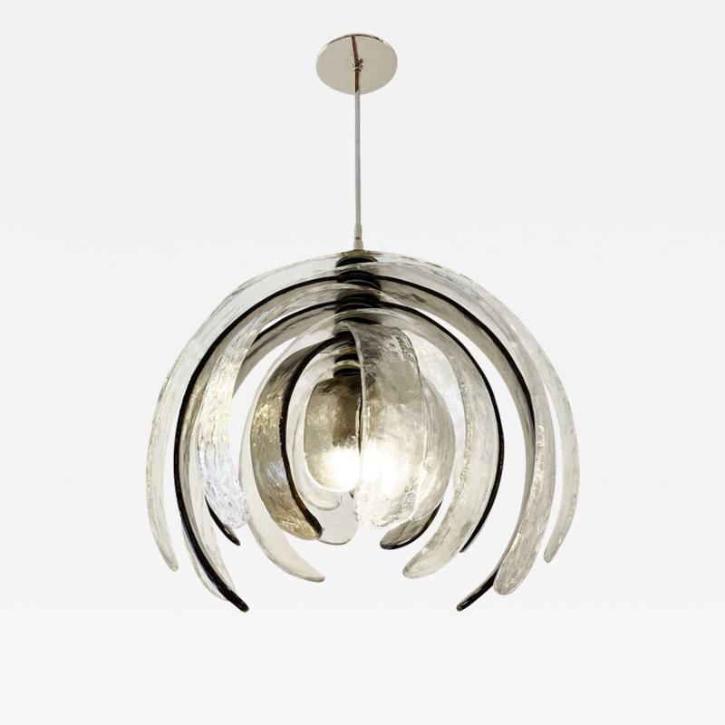 Carlo Nason Artichoke Murano Glass Chandelier by Mazzega