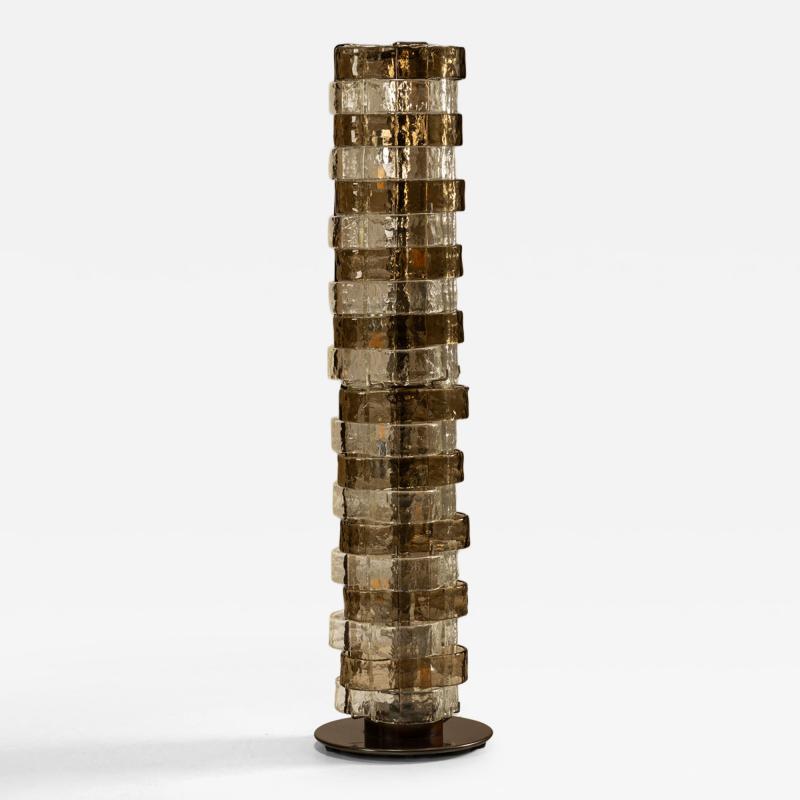 Carlo Nason Carlo Nason LT 378 Floorlamp Mixed Cristal and Tobacco Glass for Mazzega Italy