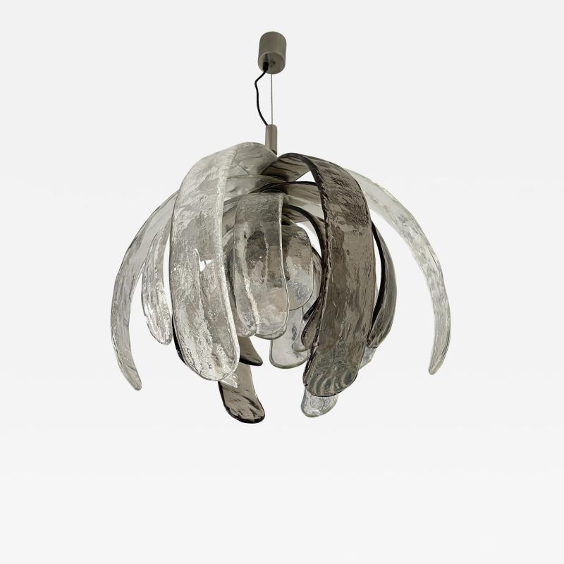 Carlo Nason Murano Glass Artichoke Pendant Light by Carlo Nason for Mazzega Italy 1970s