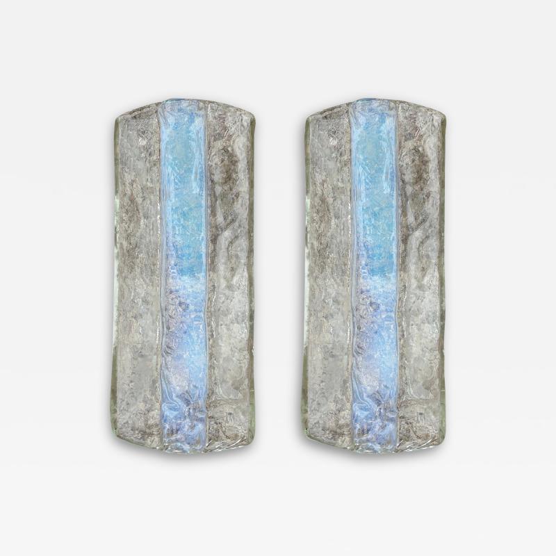 Carlo Nason Pair Of Murano Glass Sconces By Carlo Nason For Mazzega