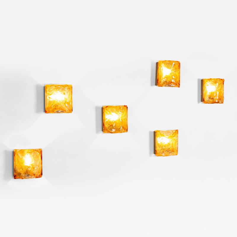 Carlo Nason Set of Six Wall Appliques in the Style of Carlo Nason Italy 1970s