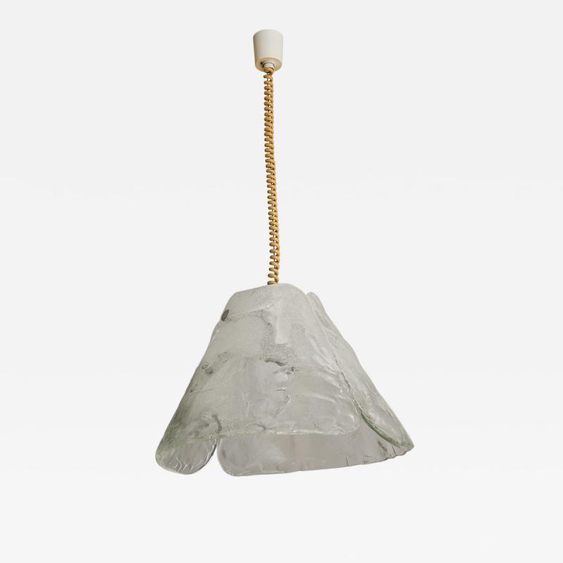 Carlo Nason Two Panel Murano Glass Chandelier by Carlo Nason 1970s