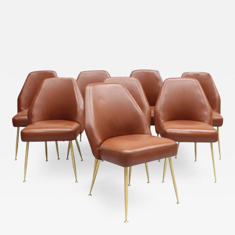 Carlo Pagani Set of 8 Fine 1950s Dining Campanula Chairs by Carlo Pagani for Arflex