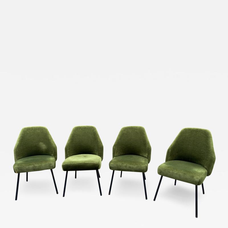 Carlo Pagani Set of four Campanula Chairs by Carlo Pagani for Arflex Italy 1950s