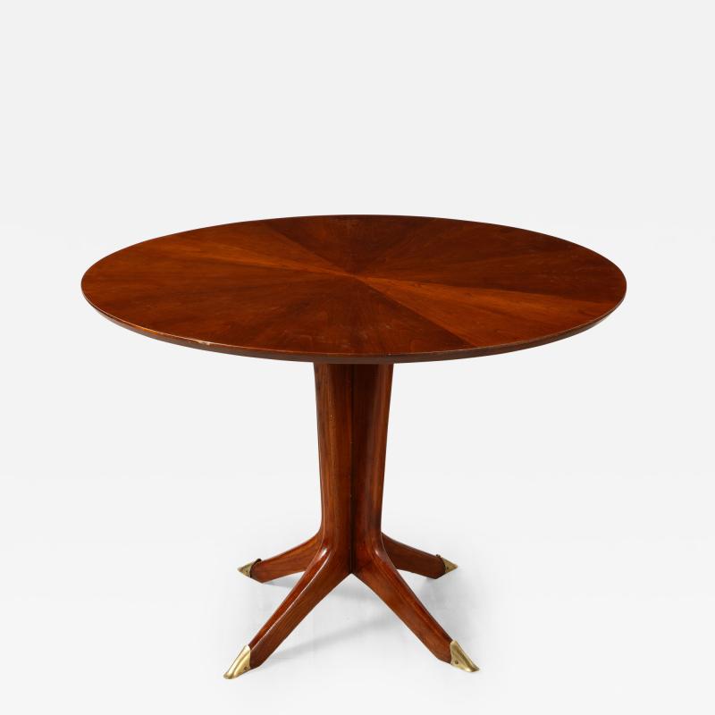 Carlo Ratti Walnut Center or Dining Table Italy circa 1950