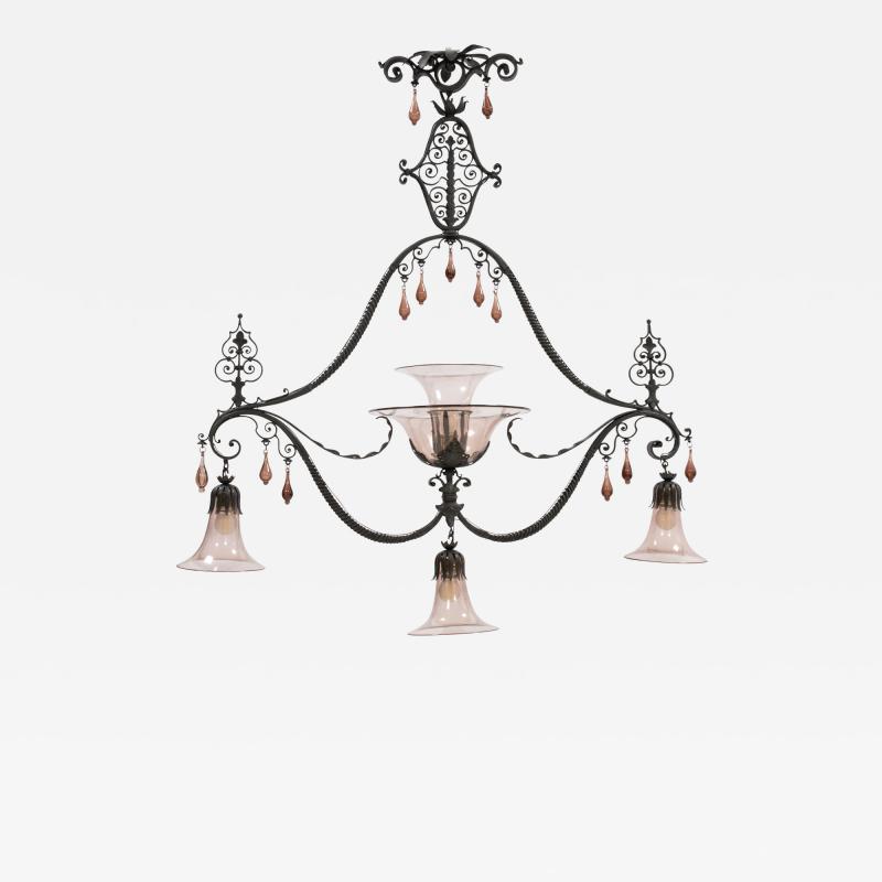 Carlo Rizzarda Chandelier Mod 242 by Carlo Rizzarda circa 1910