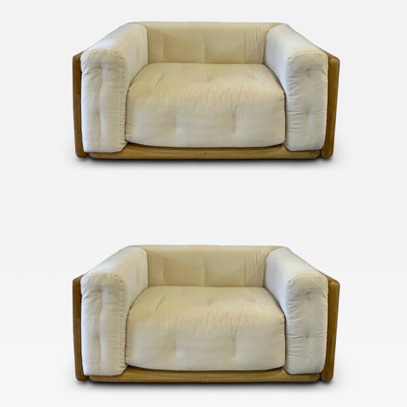 Carlo Scarpa Carlo Scarpa Pair of Cornaro Sofas Mid 20th Century