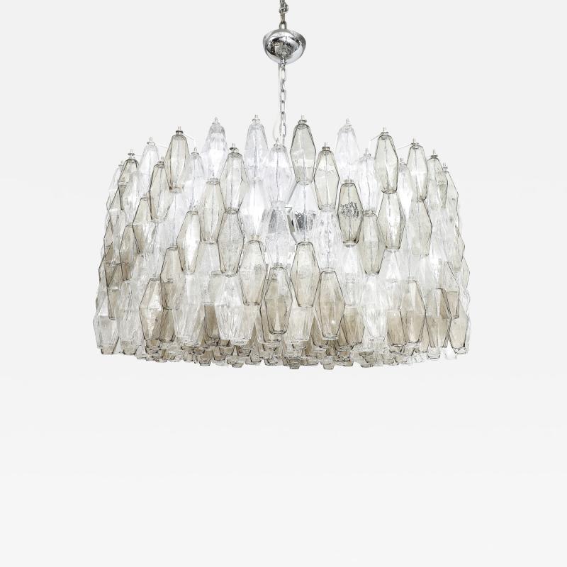 Carlo Scarpa Carlo Scarpa Smoke Clear Polyhedral Chandelier
