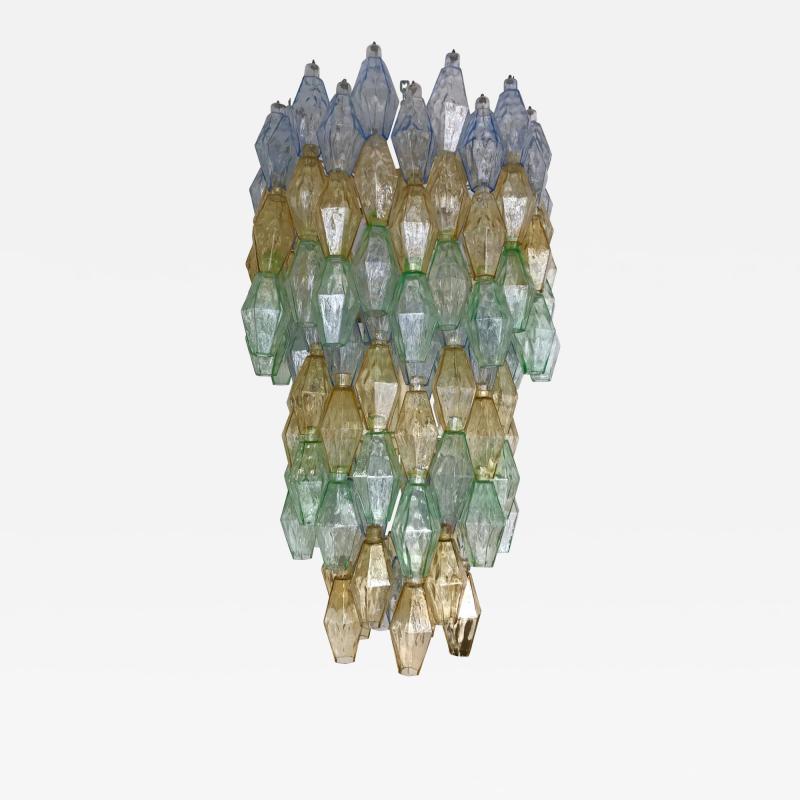 Carlo Scarpa Chandelier Carlo Scarpa Venini Murano Polyhedron Glass Italy 1960s