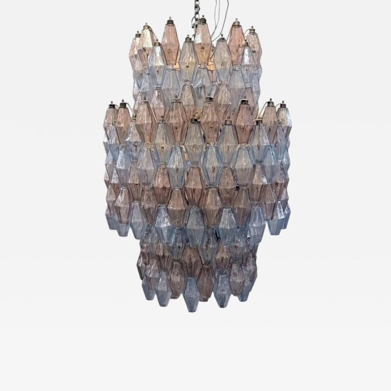 Carlo Scarpa Mid Century Murano Chandelier Polyhedr by Carlo Scarpa for Venini Italy