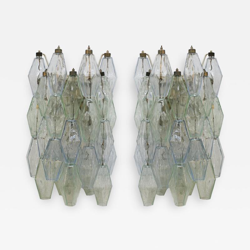 Carlo Scarpa Pair of Sconces Mod Poliedri Designed by Carlo Scarpa Edited by Venini