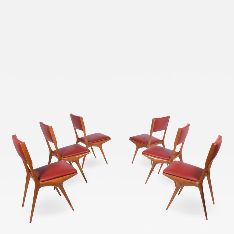 Carlo de Carli Carlo De Carli set of six side chairs