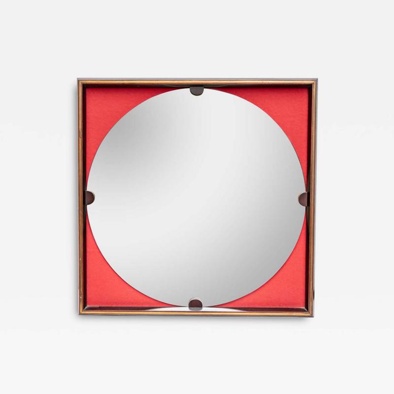 Carlo de Carli Carlo di Carli 1960s Rosewood frame mirror design by Carlo de Carli