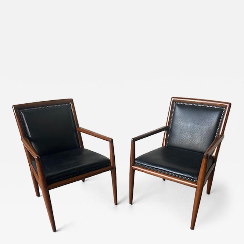 Carlo de Carli Carlo di Carli A Set of 4 Italian Modern Walnut Armchairs Carlo di Carli 1960
