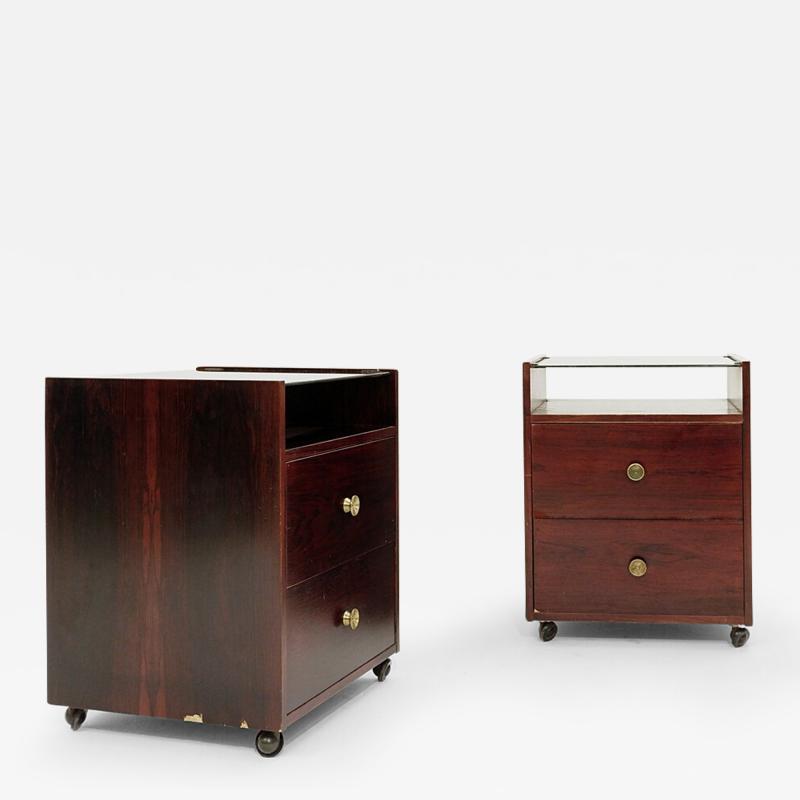 Carlo de Carli Carlo di Carli Pair of Mid Century Modern Nightstands by Carlo di Carli for Sormani