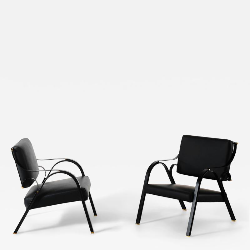 Carlo de Carli Carlo di Carli Rare pair armchairs Model P36 Balestra 