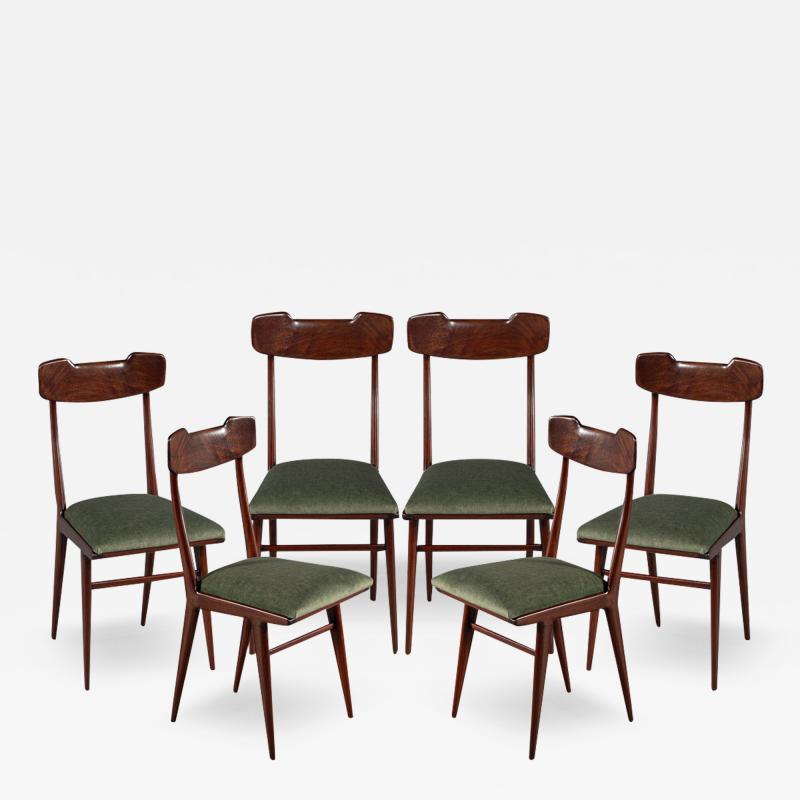 Carlo de Carli Carlo di Carli Set of 6 Italian Dining Chairs by Carlo De Carli