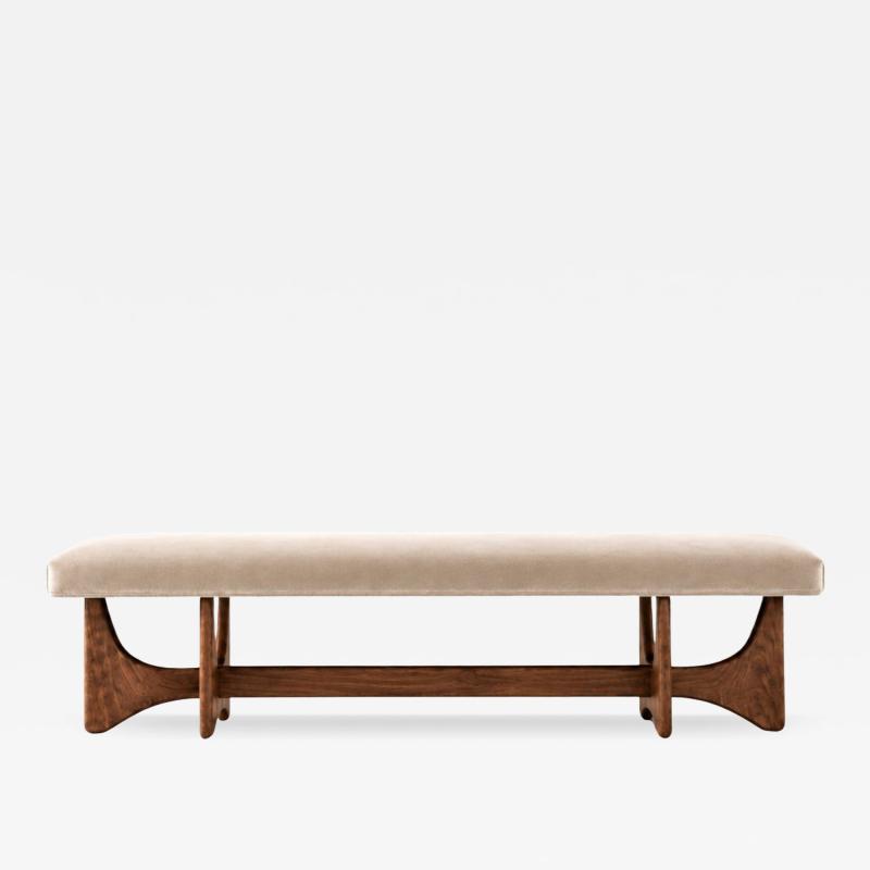 Carlos Solano Granda Artisanal Bench Series 72 in Special Walnut by Stamford Modern