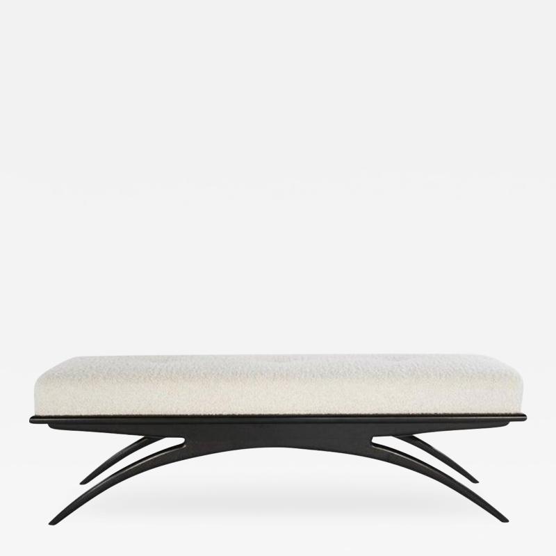 Carlos Solano Granda Convex Bench in Blackout Walnut by Stamford Modern