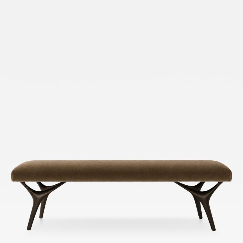 Carlos Solano Granda Crescent Bench Series 60 in Bronze by Stamford Modern